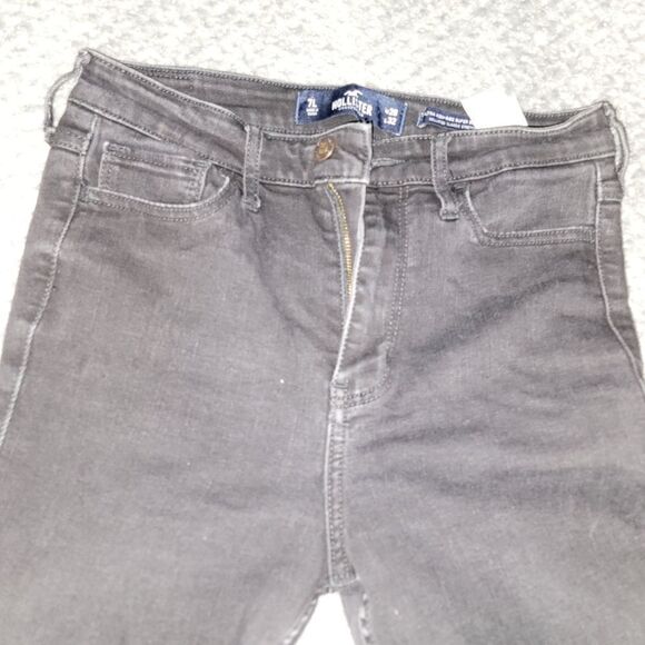 Hollister Dark Gray Ultra High Rise Super Skinny Jeans  Size 7L - Picture 4 of 9